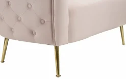 Divano classico rosa 127x74x71h cm - Cappa