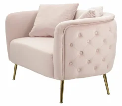 Divano classico rosa 127x74x71h cm - Cappa