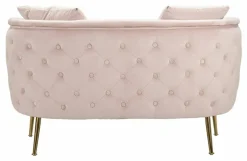 Divano classico rosa 127x74x71h cm - Cappa