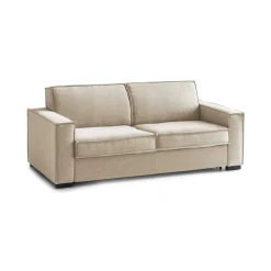 Divano con braccioli beige 180x95x90h cm - Arki
