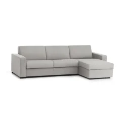 Divano con braccioli grigio 260x95x90h cm - Azechiele