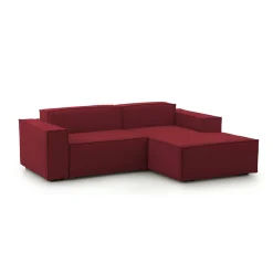 Divano con braccioli rosso 240x170x70h cm - Ameli