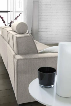 Divano con braccioli tortora 280x95x85h cm - Akela