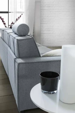Divano con contenitore grigio 260x95x90h cm - Sodalite