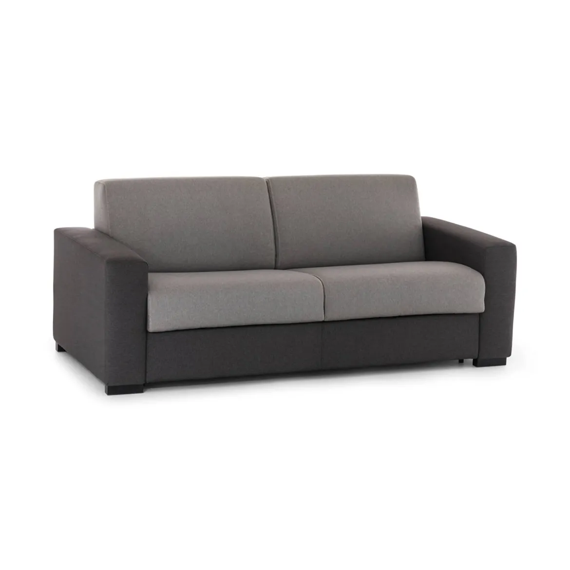 Divano con penisola grigio e antracite 220x95x90h cm - Ayta