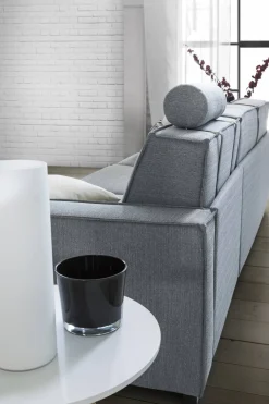 Divano con portacuscini grigio 180x95x90h cm - Ayramah