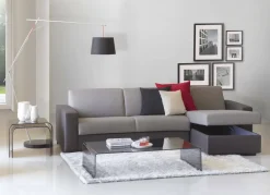 Divano contenitore grigio 260x95x90h cm - Azechiele