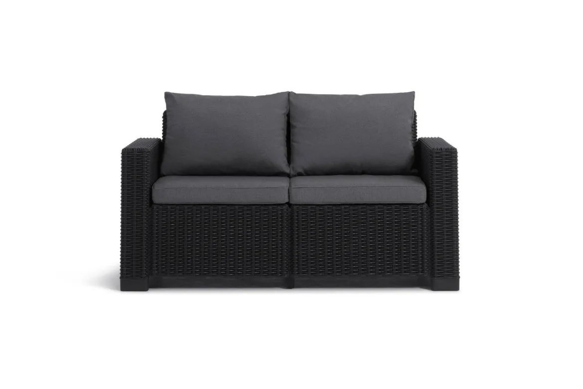 Divano da esterno Roberval, 141x68 h72 cm, Tortora