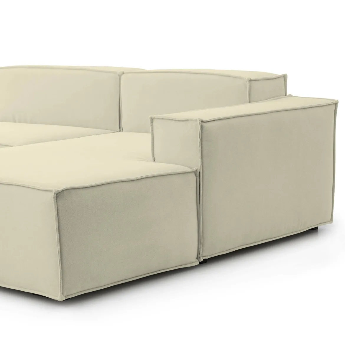 Divano design beige 240x170x70h cm - Ameli