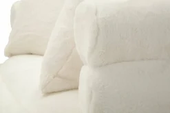 Divano design bianco e oro 133x68x69h cm - Casier