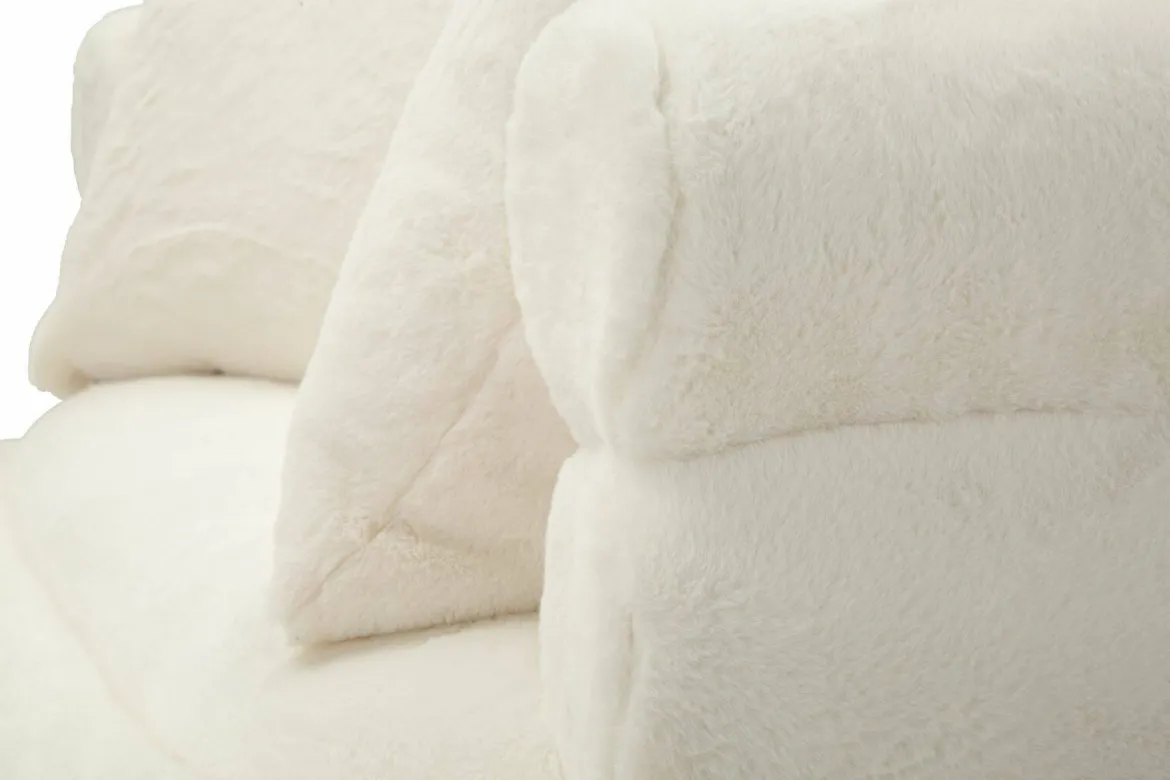 Divano design bianco e oro 133x68x69h cm - Casier