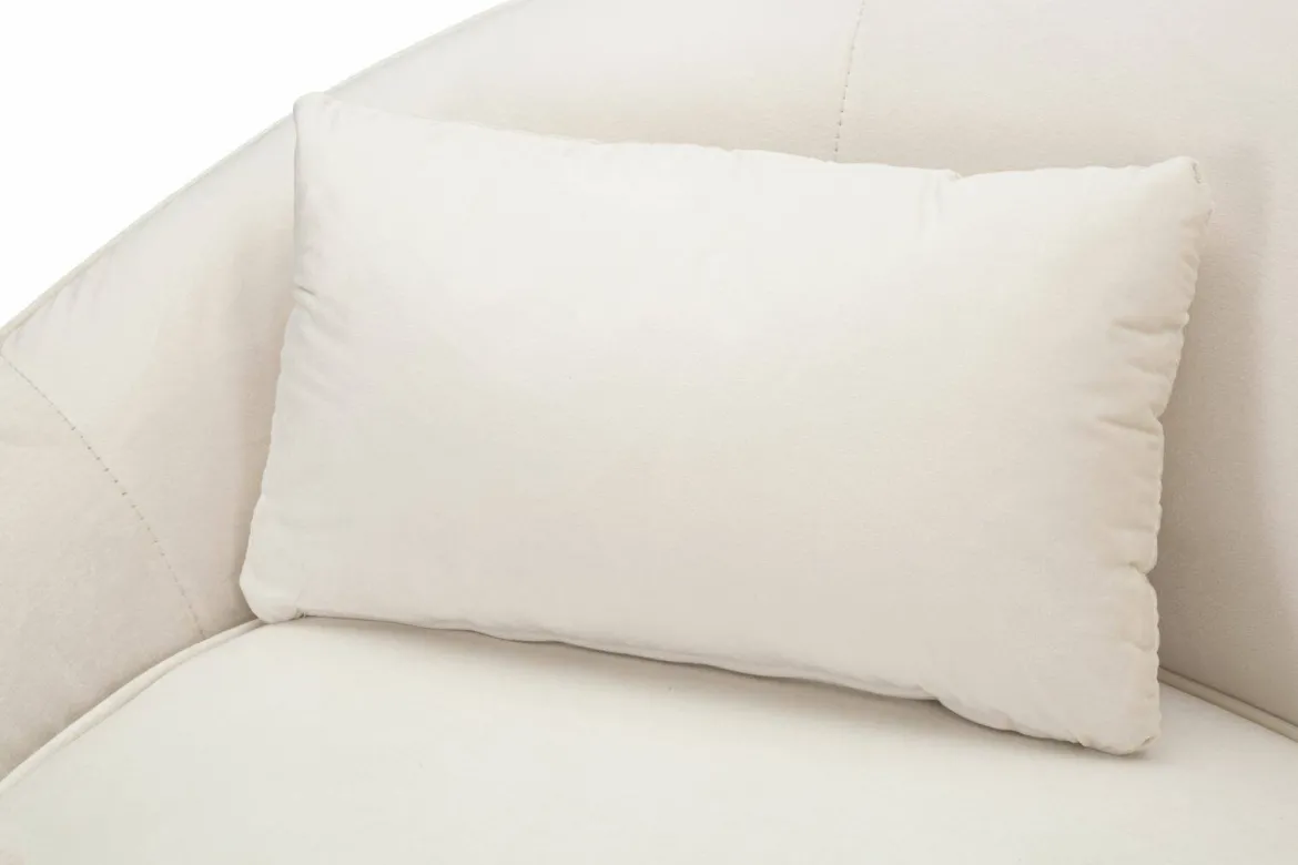 Divano design crema e oro 148x84x68h cm - Gupta