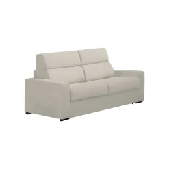 Divano Fisso 2 Posti Beige Sfoderabile Idrorepellente 180x95x100h cm, Lavabile Made in Italy - Vialfre