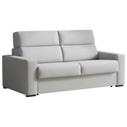 Divano Fisso 3 Posti Grigio Sfoderabile Lavabile 220x95 cm, Braccioli Made in Italy - Ozegna