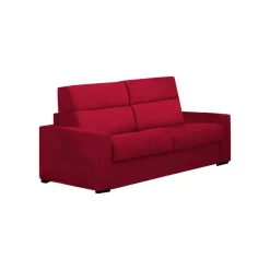 Divano Fisso 2 Posti Rosso Sfoderabile Idrorepellente 200x95x100h cm, Lavabile Made in Italy - Letino