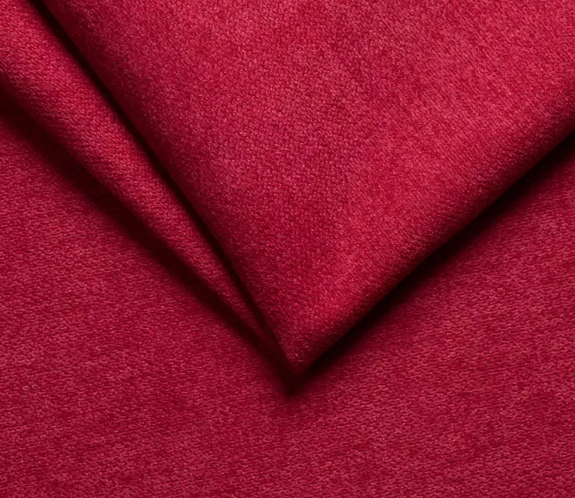 Divano Fisso 3 Posti Rosso Sfoderabile Lavabile 200x95 cm, Braccioli Made in Italy - Severo