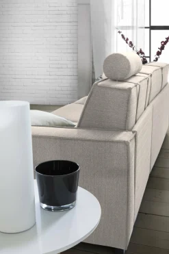 Divano lavabile tortora 180x95x90h cm - Ayramah