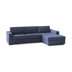 Divano letto angolare blu 260x95cm - Afar