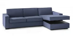 Divano letto angolare blu 260x95cm - Afar