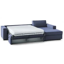 Divano letto angolare blu 260x95cm - Afar