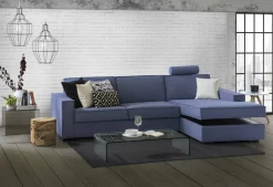 Divano letto angolare blu 260x95cm - Afar