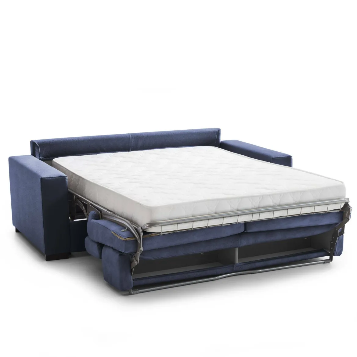 Divano letto apertura girevole blu 160x95cm - Alinia