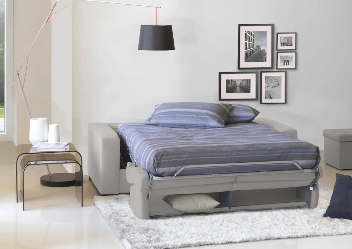 Divano letto classico grigio 180x95cm - Asimi