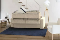 Divano letto compatto beige 260x95cm - Aloet