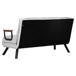 Divano letto compatto bianco 133x78cm - Calvin