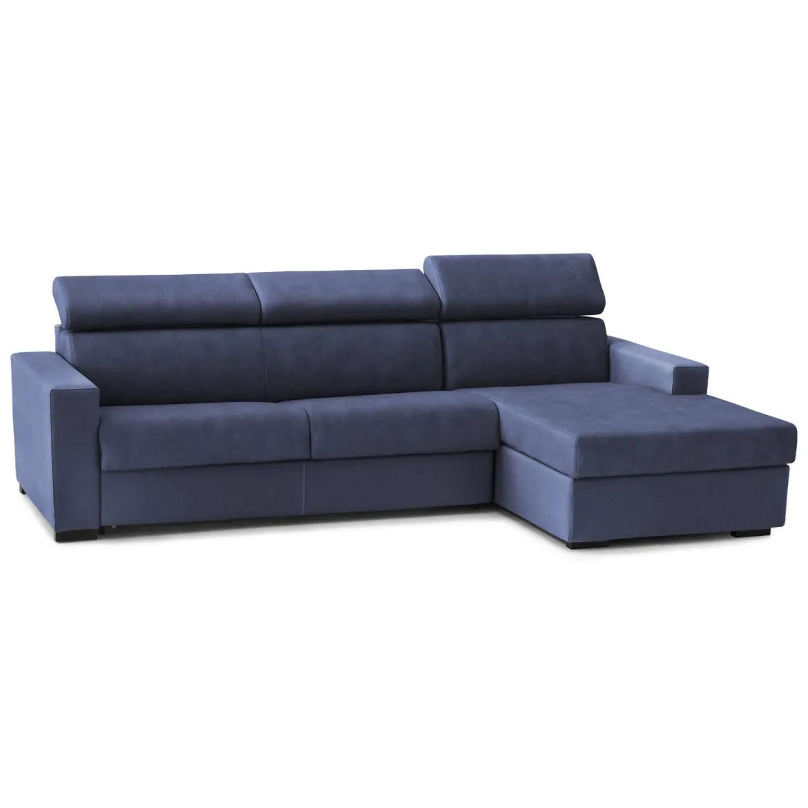 Divano letto compatto blu 280x95cm - Achico