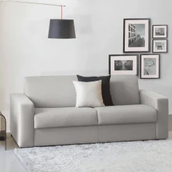 Divano letto compatto grigio 180x95cm - Akito