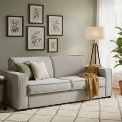 Divano letto compatto grigio 260x95cm - Allegria