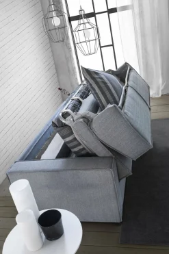 Divano letto compatto grigio 260x95cm - Allegria