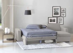 Divano letto compatto grigio 260x95cm - Allegria