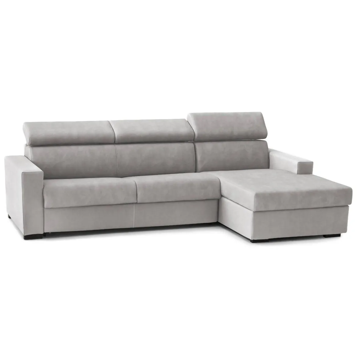 Divano letto compatto grigio 280x95cm - Allevatore