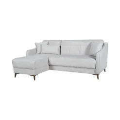 Divano Letto con Penisola Beige Contenitore 207x157 cm, Lavabile - Propata