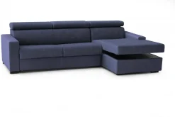 Divano letto con penisola blu 280x95cm - Allevatore