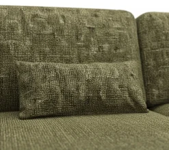 Divano Letto con Penisola Verde Oliva Contenitore Reclinabile 207x148 cm, Reversibile - Pagno