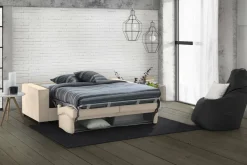 Divano letto contenitore beige 180x95cm - Alisa