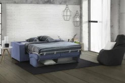 Divano letto contenitore blu 200x95cm - Algo