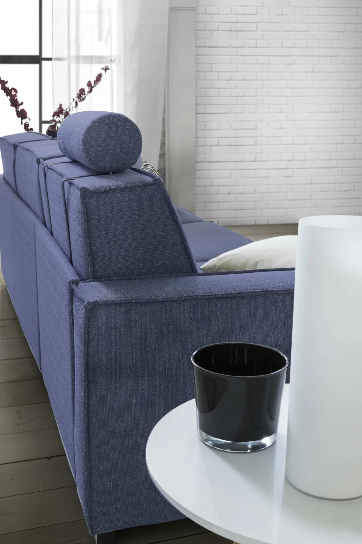 Divano letto contenitore blu 200x95cm - Algo