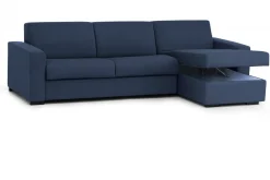 Divano letto contenitore blu 260x95cm - Allegria