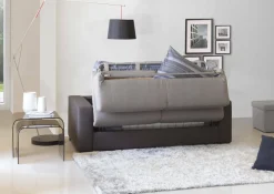 Divano letto contenitore grigio scuro 133x78cm - Calvin