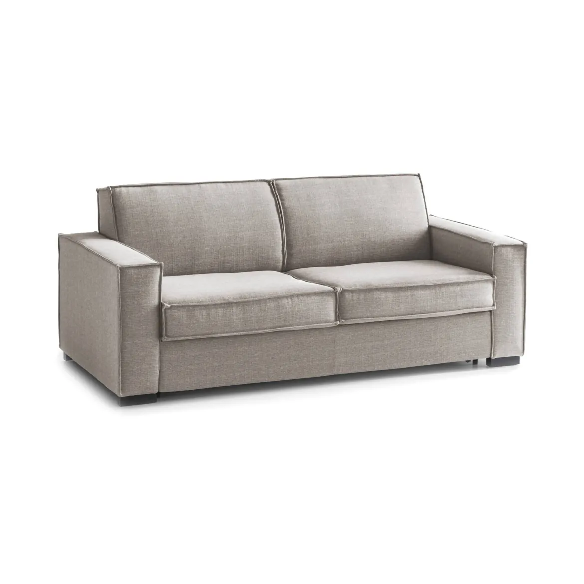 Divano letto contenitore tortora 160x95cm - Alk
