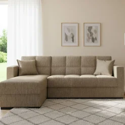 Divano letto design beige 227x150cm - Armadillo