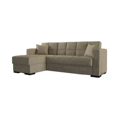 Divano letto design beige 227x150cm - Armadillo