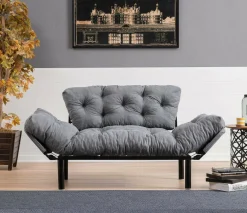 Divano letto design grigio 155x70cm - Guchol