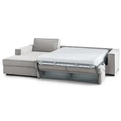 Divano letto due piazze grigio 260x95cm - Albenga