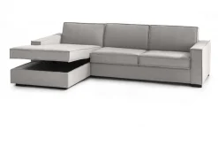 Divano letto due piazze grigio 280x95cm - Allaida