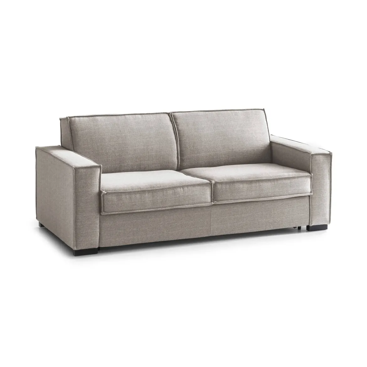 Divano letto due piazze tortora 220x95cm - Asteroide